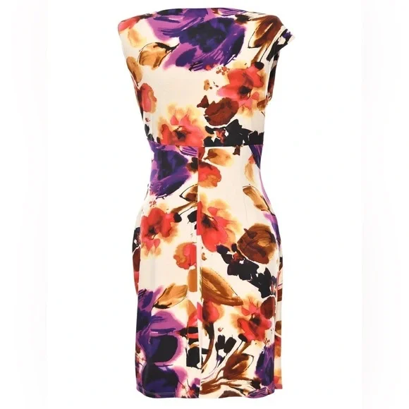 LAUREN RALPH LAUREN | Floral Print Sleeveless Dress - Picture 2 of 9